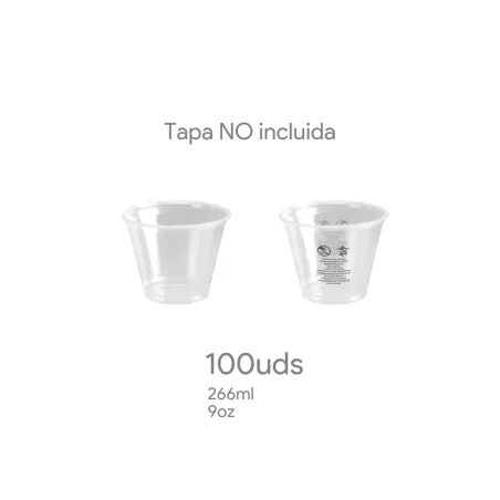 Vaso PET Bajo Transparente