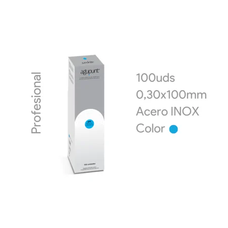 Aguja Punción Seca Regular 0,30X100 Azul Claro