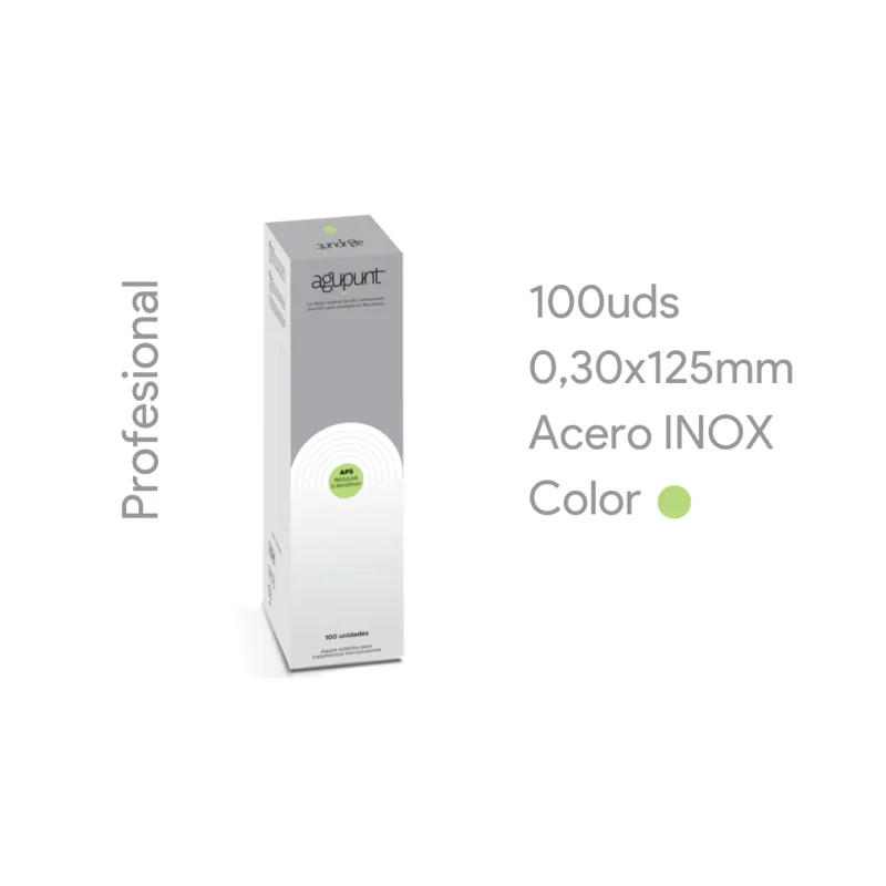 Aguja Punción Seca Regular 0,30X125 Verde Claro
