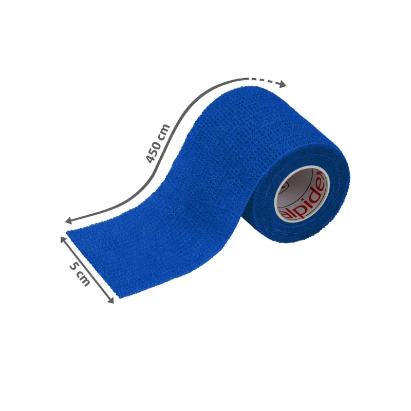 Venda Elástica Cohesiva 5cmx4,5m Azul
