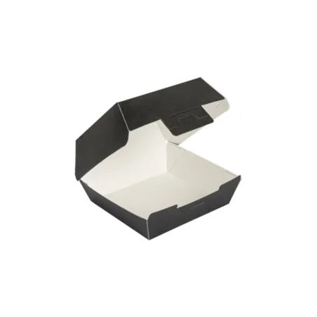 Caja para Hamburguesa Negra 17,5x18x7,5