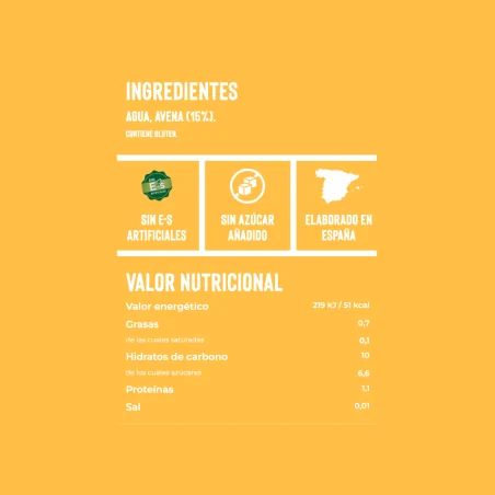 Bebida de Avena Vegetánea 1L 6Uds